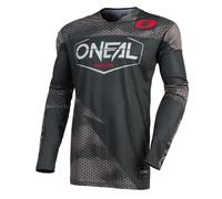 O'NEAL | Motorcycle-Jersey | Enduro Motorcycle | Fast Drying and Lightweight Performance Fabric, Collarless Design, Athletic fit | Jersey Mayhem Covert | Adult | Charcoal Grey | Size M