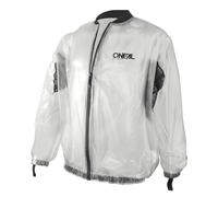 O'NEAL Motorcycle Mountain Bike Jacket MTB DH Downhill FR Freeride Transparent & Waterproof PVC Offroad Rain Jacket Mesh Inserts Splash Rain Jacket Adult Transparent