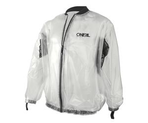 O'NEAL Motorcycle Mountain Bike Jacket MTB DH Downhill FR Freeride Transparent & Waterproof PVC Offroad Rain Jacket Mesh Inserts Splash Rain Jacket Adult Transparent