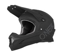 O'NEAL | Mountain Bike Helmet | MTB Downhill | According to safety standard EN1078, ventilation openings for air flow & cooling, ABS outer shell | SONUS Helmet SOLID | Adult | Black | Size XL
