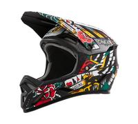 O'NEAL | Mountain Bike Helmet | MTB Downhill | Safety standard EN1078, ventilation openings for cooling, ABS outer shell | Backflip Helmet INKED V.24 | Adult | MULTI | Size M