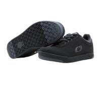 O'NEAL | Mountain Bike Shoes | MTB Downhill Freeride | Vegan | Ultimate Balance Between Grip and Foot Positioning, Breathable | Pumps Flat V.22 Shoe | Adult | Black Grey | Size 44