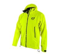 O'NEAL | Mountainbike-Jacket | MTB Mountain Bike DH Downhill FR Freeride | Waterproof, forearm ventilation, soft-touch material | Tsunami Rain Jacket | Adult | Neon-Yellow | Size XXL