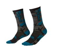 O'Neal MTB Performance Socks, Grey/Blue/Black, Size 9-12
