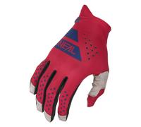 Oneal PIN IT Slip On Motocross Gloves, red-blue, size L for Men