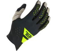 O'Neal Pin It Slip On Textile Motocross MX Gloves - Black / Neon Yellow