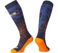 Oneal Pro MX Paint Motocross Socks, blue/orange