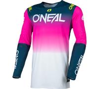Oneal PRODIGY FIVE FIVE Motocross Jersey, white-blue, size 2XL for Men