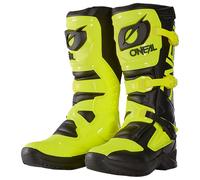 O'Neal RSX Off Road Boots Motocross Motorcycle Motorbike - Black Neon Yellow