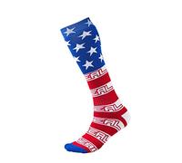 O'Neal Unisex-Adult 0356-729 PRO MX USA SOX, Red/White/Blue, One Size