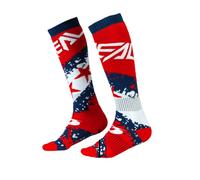 O'NEAL Unisex Pro MX Socks, red/blue, One Size