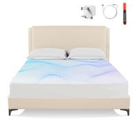 OneAmg Grounding Bed Sheet Queen Size, 95% Organic Cotton & 5% Pure Silver Fiber, Elastic Full Wrap Grounding Mat for Improved Sleep & Better Working(White)