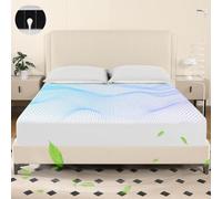 OneAmg Grounding Sheets King Size, Grounded Fitted Bed Sheet 10% Pure Silver Fiber + 90% Organic Cotton Bed Grounding Kit with grounding Cord for Improved Sleep & Wellness (White, 80"x78"x15")