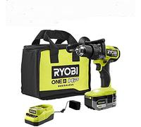 RYOBI ONE+ HP 18V Brushless Cordless 1/2 in. Hammer Drill Kit with (1) 4.0 Ah High Performance Battery, Charger, and Tool Bag