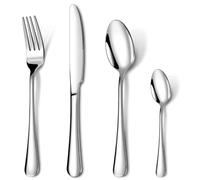 OneBag Cutlery Set, Stainless Steel Fork Spoon Flatware Sets Dishwasher Safe 24 pcs