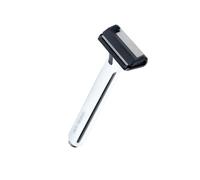OneBlade Core Safety Razor for Fine Hair - Includes Stand & 10 Premium Japanese Feather Blade Refills - Introductory Level (White)