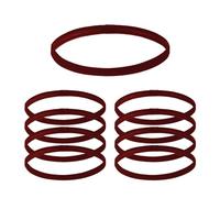 ONEBO 10 Pieces Dark red Anti-slip Headbands,Elastic Sports Silicone Grip,Mini Sweatband Headwear,Thin Headpiece,for Women and Men,for Outdoor Athletics,Yoga,Running,Workout and More(Diameter:20-48cm)