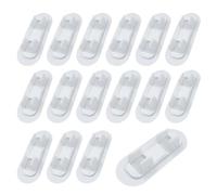 ONEBO 16 Pcs 13-16mm Hose Clips, Self-Adhesive Plastic Clips, Gas Hose Clamps, Snap-In Design, Fixing Brackets for Water and Gas Pipes