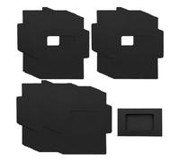 ONEBO 40 Pcs 15.1 x 10.8 x 0.5 cm of Postcard Packaging Box, Kraft Paper Box, Postcard Protection Sleeves A6 with Window, for Use with Vintage Postcards, Photographs, Cards, Postcards Storage - Black