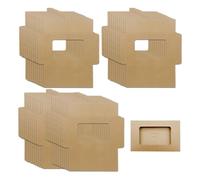ONEBO 40 Pcs 15.1 x 10.8 x 0.5 cm of Postcard Packaging Box, Kraft Paper Box, Postcard Protection Sleeves A6 with Window, for Use with Vintage Postcards, Photographs, Cards, Postcards Storage - Brown