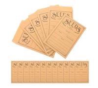 ONEBOOM 60 PCS Seed Envelopes, 8 x 12 cm Kraft Paper Brown Envelopes, Self Adhesive Sealing Small Envelopes for Seeds Classified Storage, Seed Packets for Storage Vegetable Flower Seeds