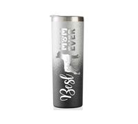 Onebttl Boston Terrier Gifts for Women, Best Boston Terrier Mom Ever, Gift for Women Dog Lover, Dog Owner, 20oz Skinny Tumbler, Glitter Black & Silver