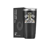 Onebttl Drag Racing Gifts for Men, 20oz Car Guy Gifts Stainless Steel Tumbler Cup with Lid, Double Wall Vacuum Insulated Travel Coffee Mug