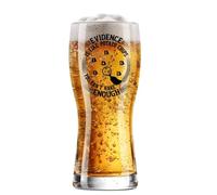 Onebttl Forensic Science Gifts for Men, Forensic Scientists, Morticians, Funny 15Oz Beer Glass for True Crime Lovers on Birthday, Christmas