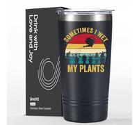 Onebttl Gardening Gifts for Men, Sometimes I Just Wet My Plants, Gifts for Gardening Lovers, Gardeners, Stainless Steel Tumbler 20oz Black