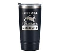 Onebttl Motorbike Gifts for Men, Tumbler Travel Coffee Mug, Dad Grandad Motorcycle Lover Biker Rider Father's Day, Christmas, Birthday, Stainless Steel 20oz/590ml - I Don't Snore
