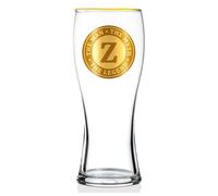Onebttl Personalised Beer Glass for Men, Funny Custom Alcohol Gifts for Beer Lovers, Unique Christmas Birthday Gifts for Him, The Man The Myth The Legend, Z