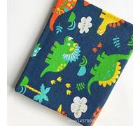ONECHANCE Cotton Linen Blended Fabric by The Metre 150cm Wide Decorative Printed Fabric Kids Fabric for Crafts DIY Projects Tablecloths Making Color Dinosaur Size 2 Metres