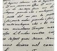 ONECHANCE Newspaper Printed Fabric by The Metre Cotton Linen Blend Material Decorative Fabric for DIY Crafts Projects Color French Size 1 Metre