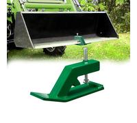ONECHOI Tractor Bucket Edge Tamer, Heavy Duty Steel Bucket Attachments, 12" Long Skid Edge Protector Turning Bucket into Snow Pusher, 3" Width Turf Tamer Preventing Grass Destruction（ 1 Pack）