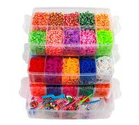 ONECK 15000+ Rubber Bands Set with Weaving Board for Bracelet Making