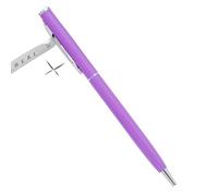 ONECMN 50 Pcs Metal Ballpoint Pen Rose Gold Pen Custom Logo Stationery Business Gift Lettering Engraved Name School&office Supplies(Purple,Blue)