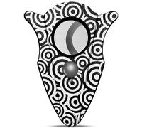 ONECMN Cigar Cutter Artistically Patterned Stainless Steel Double Edged Blade Manual Handheld Preparation Tool Portable Pocket Gadget(A)