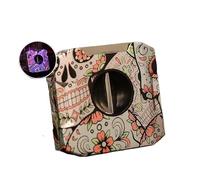 ONECMN Cigar Cutter Box Metal Body Creative Multi Functional V Shaped Manual Handheld Pocket Tobacco Preparation Trimmer Accessory(E)