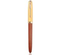 ONECMN Classic Style All Steel/Wood/Plastic Fountain Pen 0.38mm 0.7mm Nib Ink Pens School Office Supplies Students Stationery(01,0.38mm(Hooded Nib))