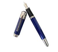 ONECMN Ocean Blue Green Red Black Fountain Pen Rollerball Pen Stationery Office Heavy Holder With Unique Glossy Writing Gifts(G,With A Leather Bag)
