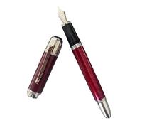 ONECMN Ocean Blue Green Red Black Fountain Pen Rollerball Pen Stationery Office Heavy Holder With Unique Glossy Writing Gifts(I,With A Leather Bag)