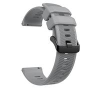 ONECMN Sport Silicone Watch Band Strap For Garmin VENU 2,Forerunner745,Vivoactive 4,Fenix Chronos, Replacement 22mm Wristband (Color : Gray, Size : Vivoactive 4)