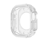 ONECMN WatchCase for Apple Watch Ultra Cover 49mm 40mm 41mm 44mm 45mm 42mm 38mm Anti-fall Shell iWatch Series 9 8 7 6 5 4 SE 3 2 Watch Case(Transparent,49mm)