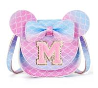ONECOCOA Toddler Purse Gifts for Girls, Little Girl Purse Kids Wallet Crossbody Bag Birthday Gifts for 3-8 Year Old Girl, Mermaid Purple, M