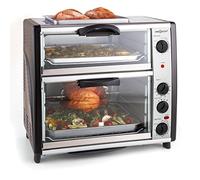 oneConcept All-You-Can-Eat Double Oven With Grill - Silver
