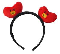 OneConcept Women's Bt21 Line Friends 3d Plush Embroidered Womens Headband, Black Red, One Size UK