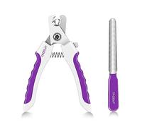 OneCut Dog Nail Clippers for Small, Medium and Large Breed Professional Pet Nail Trimmers -Suitable for Cats, Rabbits and Guinea Pigs with Safety Guard to Avoid Over Cutting (6") (Purple)