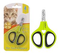 OneCut Pet Nail Clippers, Update Version Cat & Kitten Claw Nail Clippers for Trimming, Professional Pet Nail Clippers Best for a Cat, Puppy,Rabbit, Kitten & Small Dog,Sharp & Safe (Green)