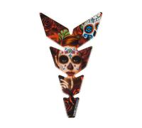 OneDesign Moon Slim Tank Pad Red Mexican Tattoo Woman