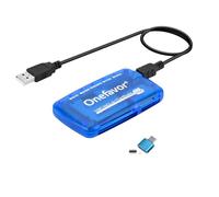 Onefavor SmartMedia Cards Reader Writer, All-in-1 USB Universal Multi-Card Memory Cards Reader for Windows, Mac, Linux (Card Reader + Type-c Adapter)